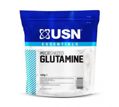 Глютамін мікронізований, Essentials Micronized Glutamine, USN, 500 грам (Без смаку)