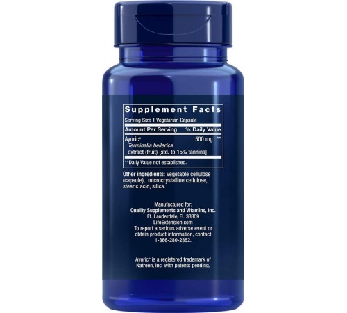 Мочевая кислота, Life Extension, Uric Acid Control, 60 капсул