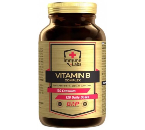 Комплекс вітамінів групи Б, Vitamin B Complex, Immune Labs, 120 капсул