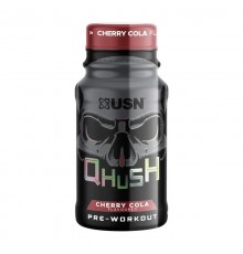 Предтренировочный комплекс, Qhush Pre-workout Shot, НИКС, 60 мл (Вишня-круга)