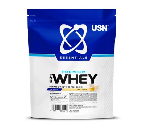 Сироватковий протеїн, Essentials 100% Dynamic Whey, USN, 500 грам (Ваніль)