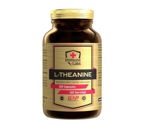 L-теанин L-Theanine, Immune Labs, 200 мг, 120 капсул