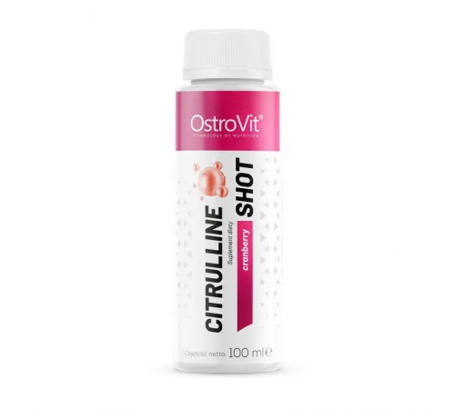 Цитруллин Шот, Citrulline Shot, OstroVit, Cranberry, 100 мл (Клюква)