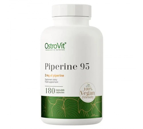 Экстракт чёрного перца 95%, Piperine 95%, 180 вег. капсул