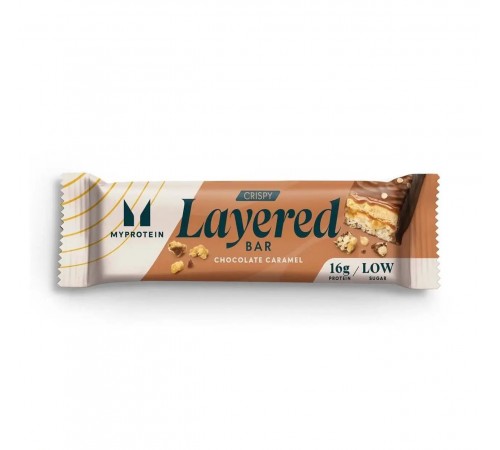 Протеїновий батончик, Layered Protein Bar, MyProtein, 60 грам (Шоколад карамель)