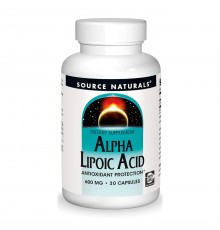 Альфа-ліпоєва кислота, Alpha Lipoic Acid, Source Naturals, 600 мг, 30 капсул