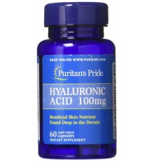 Гіалуронова кислота, Hyaluronic Acid, Puritan's Pride, 100 мг, 60 капсул