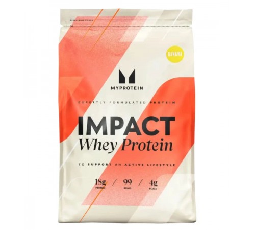 Сывороточный протеин, Impact Whey Protein, Myprotein, 1000 грамм, Банан