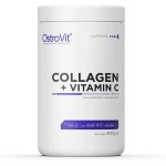 Колаген + Вітамін С,Collagen + Vitamin C, OstroVit, 400 грам (Без смаку)