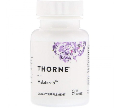 Мелатонин, Melatonine, Thorne Research, 5 мг, 60 капсул Мелатонин, Melatonine, Thorne Research, 5 мг, 60 капсул