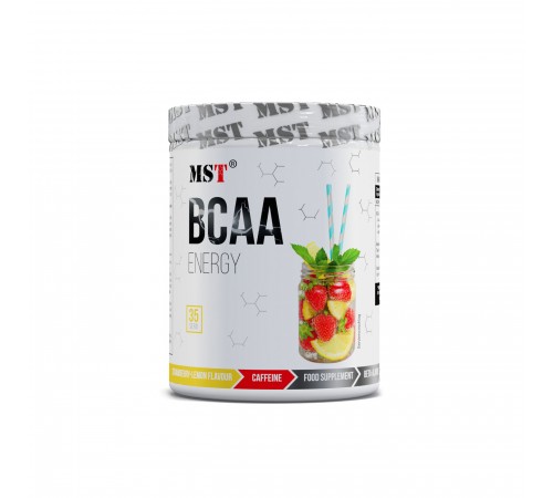 Амінокислоти, BCAA Energy Strawberry, MST, 315 грам (Лимон) Амінокислоти, BCAA Energy Strawberry, MST, 315 грам (Лимон)