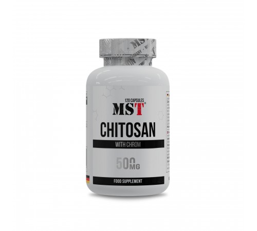 Хитозан с хромом, Chitosan With Chrom, MST, 500 мг, 120 капсул Хитозан с хромом, Chitosan With Chrom, MST, 500 мг, 120 капсул