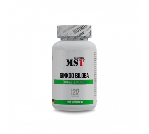 Гинкго Билоба, Ginkgo Biloba, MST, 120 мг, 60 капсул Гинкго Билоба, Ginkgo Biloba, MST, 120 мг, 60 капсул