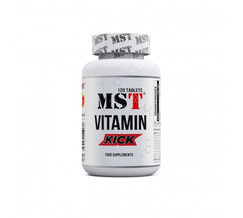 Витаминно-минеральный комплекс, Vitamin Kick, MST, 120 таблеток Витаминно-минеральный комплекс, Vitamin Kick, MST, 120 таблеток