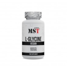 L-глицин, L-Glycine, MST, 1000 мг, 60 капсул