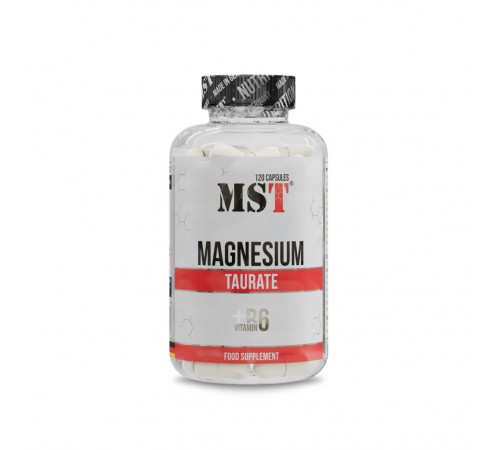 Магний Таурат+B6, Magnesium Taurate, MST, 120 капсул
