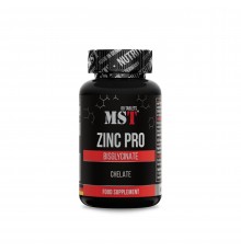 Цинк бисглицинат хелат ПРО, Zinc Pro Bisglycinate Chelate, MST, 60 таблеток