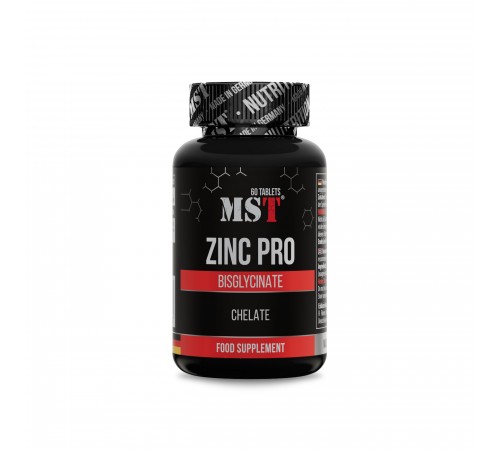 Цинк бисглицинат хелат ПРО, Zinc Pro Bisglycinate Chelate, MST, 60 таблеток Цинк бисглицинат хелат ПРО, Zinc Pro Bisglycinate Chelate, MST, 60 таблеток