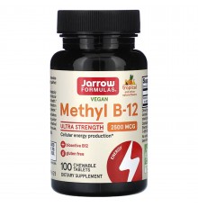 Метил B12, Methyl B-12, Jarrow Formulas, 2500 мкг, 100 жувальних таблеток