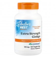 Гінкго Білоба, Ginkgo, Doctor's Best, 120 мг, 120 капсул