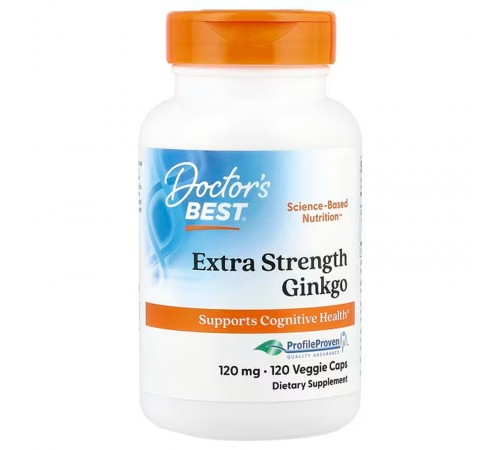 Гинкго Билоба, Ginkgo, Doctor's Best, 120 мг, 120 капсул
