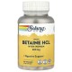 Бетаин гидрохлорид, Betaine HCL, Solaray, 650 мг, 90 капсул