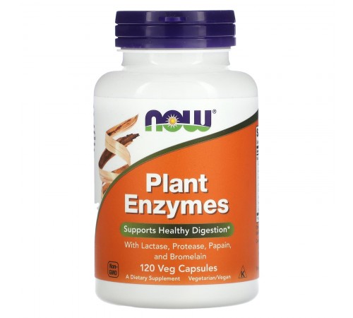 Растительные энзимы (Plant Enzymes), ферменты, Now Foods, 120 капсул Растительные энзимы (Plant Enzymes), ферменты, Now Foods, 120 капсул
