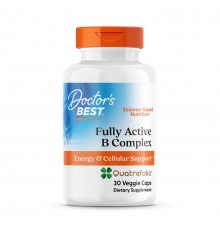 Комплекс вітамінів В + С, Active B Complex, Doctor's Best, 30 капсул
