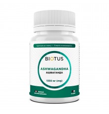 Ашваганда, Ashwagandha, Biotus, 60 капсул