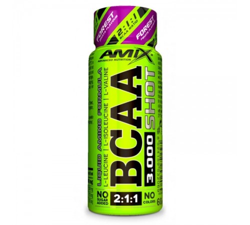 BCAA 3000 Shot, AMIX, 60 мл, Лісові фрукти
