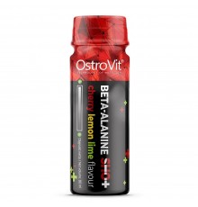 Бета-Аланин Шот, OstroVit, Beta-Alanina Shot, 80 мл (Вишня-лимон-лайм)