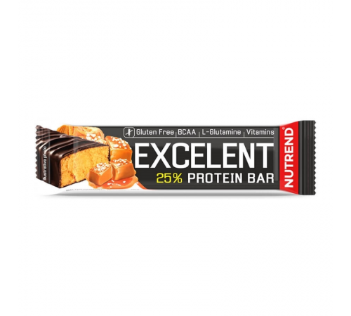 Протеиновый батончик, EXCELENT Protein Bar, NUTREND, 85 грамм (Соленая карамель) Протеиновый батончик, EXCELENT Protein Bar, NUTREND, 85 грамм (Соленая карамель)