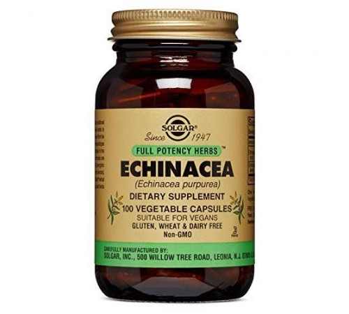 Эхинацея, Echinacea, Solgar, 100 капсул Эхинацея, Echinacea, Solgar, 100 капсул