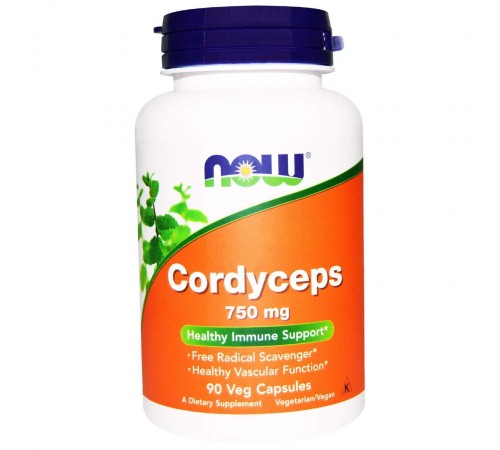 Лечебные грибы, Кордицепс, Cordyceps, Now Foods, 750 мг, 90 вегетарианских капсул Лечебные грибы, Кордицепс, Cordyceps, Now Foods, 750 мг, 90 вегетарианских капсул