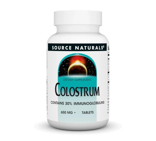 Колострум (молозиво), Colostrum, Source Naturals, 650 мг, 30 таблеток
