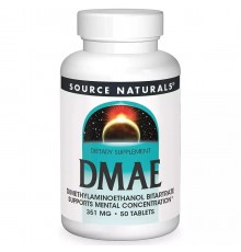 Диметиламіноетанол, Source Naturals, DMAE 130 мг 50 таблеток