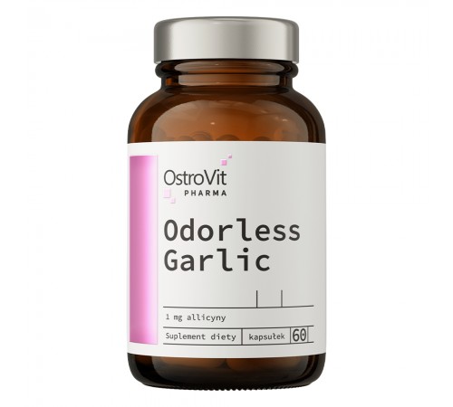 Чеснок, Pharma Odorless Garlic, OstroVit, 60 капсул