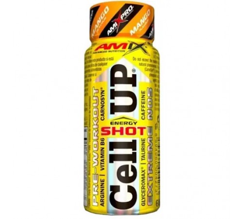 Предтренировочный комплекс, Pre-Workout CellUP Energy Shot, Amix, 60 мл (Манго)