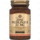 Цинк пиколинат, Zinc Picolinate, Solgar, 22 мг, 100 таблеток