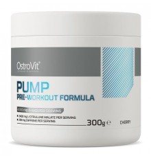 Передтренувальний комплекс, PUMP Pre-Workout Formula, OstroVit, 300 грам (Вишня)