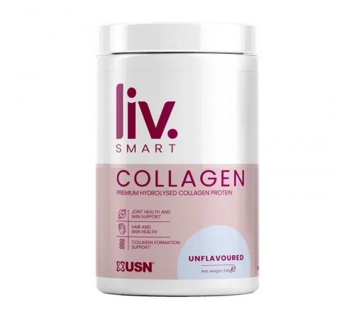 Колаген, LivSmart, Collagen, USN, 330 грам (Без смаку)