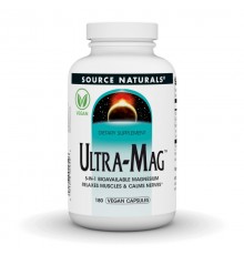 Магний (ультра), Ultra-Mag, Source Naturals, 180 капсул