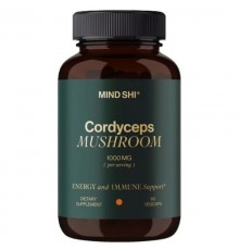 Кордицепс, cordyceps mushroom, MIND SHI, 1000 мг, 60 капсул