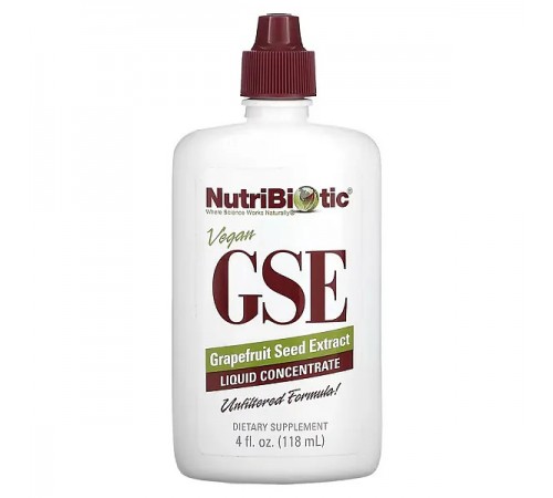 Экстракт семян грейпфрута GSE, NutriBiotic, 118 мл