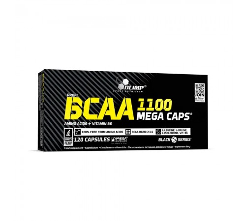 Амінокислоти ,BCAA, Mega Caps, OLIMP, 120 капсул