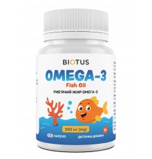 ОМЕГА-3 для дітей, OMEGA-3 for kids, Biotus, 120 капсул