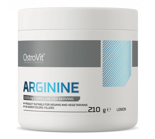 Аргинин, Arginine, OstroVit, 210 грамм (Лимон)
