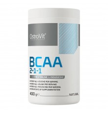 Амінокислоти, BCAA 2:1:1 instant, OstroVit, 400 грам (Без смаку)