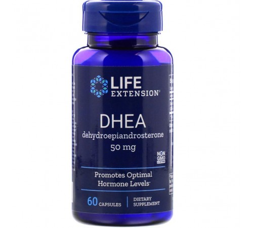 ДГЭА, DHEA , Life Extension, 50 мг, 60 капсул ДГЭА, DHEA , Life Extension, 50 мг, 60 капсул
