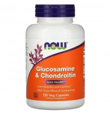 Глюкозамин и хондроитин, Glucosamine & Chondroitin, Now Foods, 120 капсул